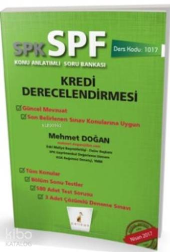 SPK-SPF Kredi Derecelendirmesi Konu Anlatımlı Soru Bankası; 1017