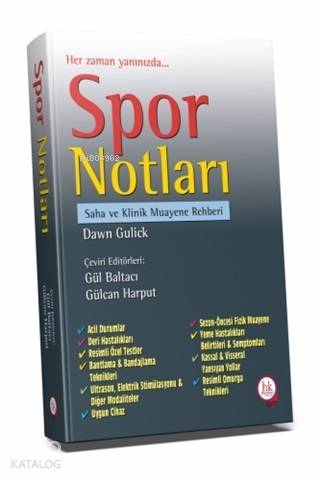 Spor Notları Saha ve Klinik Muayene Rehberi - Kitapiks.com