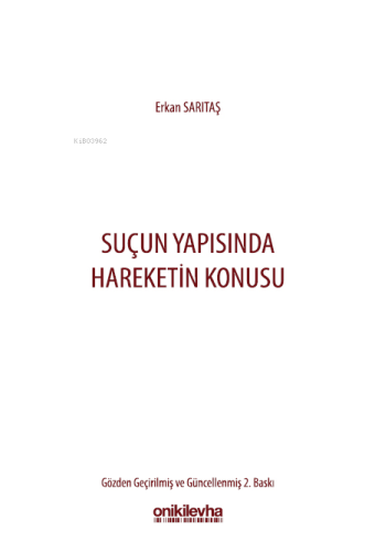 Suçun Yapısında Hareketin Konusu - Kitapiks.com