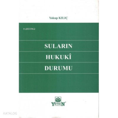Suların Hukuki Durumu