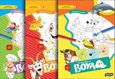 Süper Boyama Seti (3 Kitap Takım)