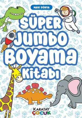 Süper Jumbo Boyama Kitabı-Mavi Dünya