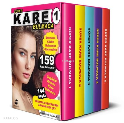 Süper Kare Bulmaca Seti - 5 Kitap Takım