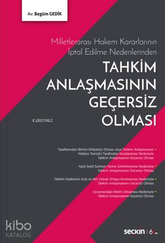 Tahkim Anlaşmasının Geçersiz Olması