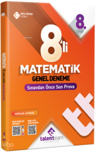 Talentteam Yayınları 8. Sınıf TT Matematik 8'li Genel Deneme