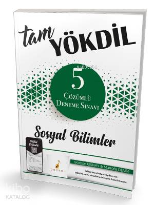 Tam YÖKDİL Sosyal Bilimler Dijital Çözümlü 5 Deneme Sınavı