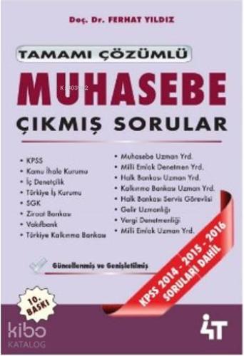 Tamamı Çözümlü Muhasebe Çıkmış Sorular
