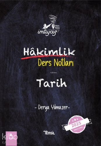 Tarih;Hakimlik Ders Notları - Kitapiks.com