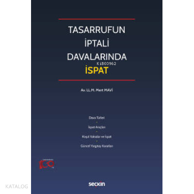 Tasarrufun İptali Davalarında İspat