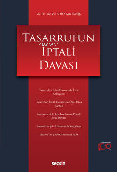Tasarrufun İptali Davası - Kitapiks.com