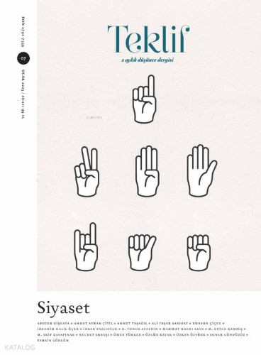 Teklif 7. Sayı;2 Aylık Düşünce Dergisi