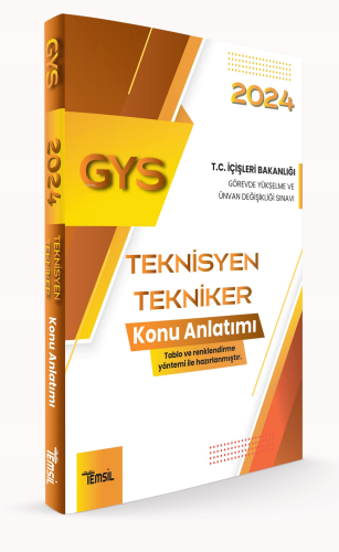 Teknisyen Tekniker Konu Anlatımı;İçişleri Bakanlığı Görevde Yükselme ve Ünvan Değişikliği Sınavı