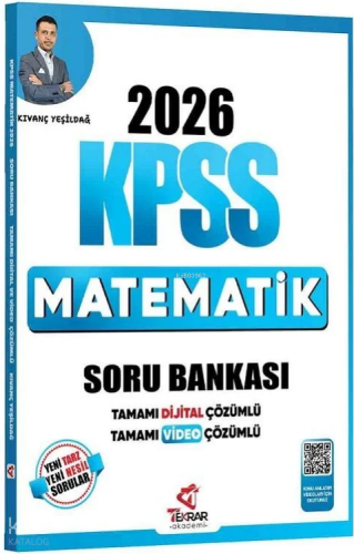 Tekrar Akademi 2026 KPSS Matematik Soru Bankası Çözümlü