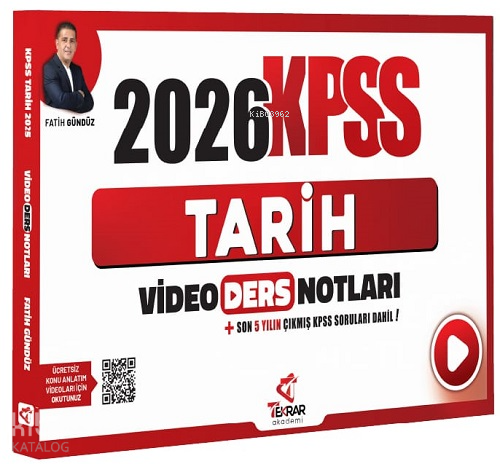 Tekrar Akademi 2026 KPSS Tarih Video Ders Notları