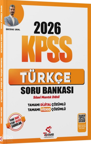 Tekrar Akademi 2026 KPSS Türkçe Soru Bankası Çözümlü
