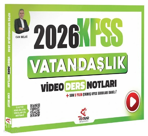 Tekrar Akademi 2026 KPSS Vatandaşlık Video Ders Notları