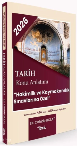 Temsil Kitap 2026 Hakimlik Kaymakamlık Tarih Konu Anlatımı
