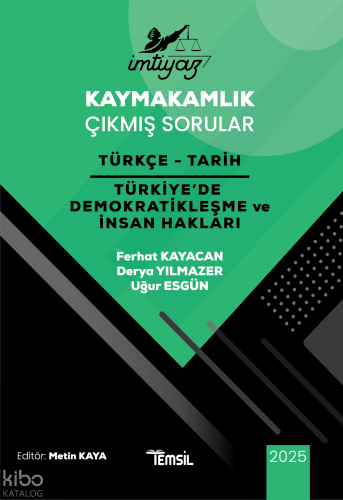 Temsil Kitap İmtiyaz Kaymakamlık Çıkmış Sorular Türkçe - Tarih - Türkiye'de Demokratikleşme ve İnsan Hakları