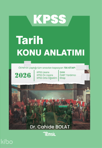 Temsil Kitap KPSS Tarih Tamamı  Çözümlü 40 Deneme