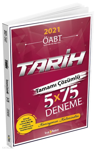 Tercih Akademi 2021 ÖABT Öğretmenlik Alan Bilgisi Tarih Tamamı Çözümlü