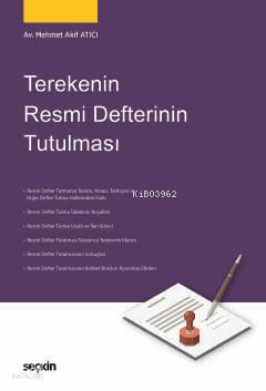 Terekenin Resmi Defterinin Tutulması