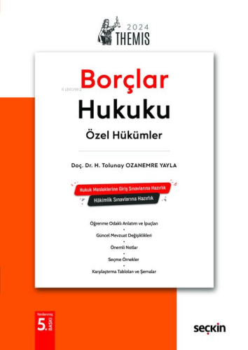 Themis– Borçlar Hukuku Özel Hükümler – Konu Kitabı - Kitapiks.com