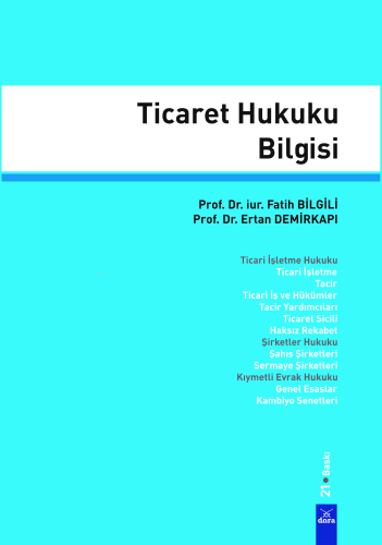 Ticaret Hukuku Bilgisi - Kitapiks.com
