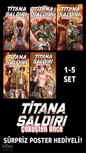 Titana Saldırı - Çöküşten Önce (5 Cilt - Poster Hediyeli)