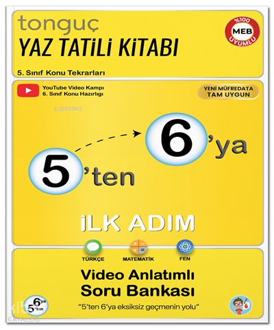 Tonguç Akademi 5'ten 6'ya Hazırlık Kitabı
