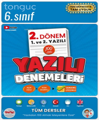 Tonguç Akademi 6. Sınıf Yazılı Denemeleri 2. Dönem 1. ve 2. Yazılı