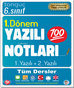 Tonguç Akademi 6. Sınıf Yazılı Notları 1. Dönem 1 ve 2. Yazılı