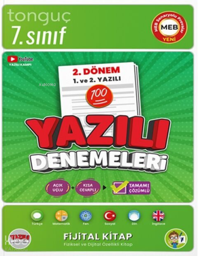 Tonguç Akademi 7. Sınıf Yazılı Denemeleri 2. Dönem 1 ve 2. Yazılı