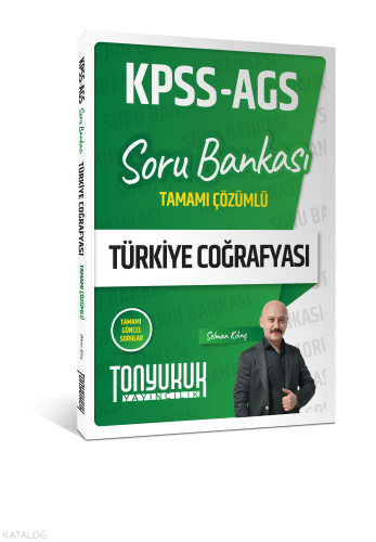 Tonyukuk Yayıncılık KPSS AGS Türkiye Coğrafyası Tamamı Çözümlü Soru Bankası