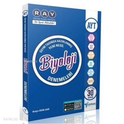 Toprak Yayınları Ayt Biyoloji Deneme Kitabı