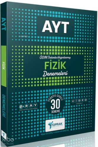 Toprak Yayınları AYT Fizik Deneme Kitabı