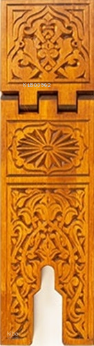 TS005-Selçuklu Oymalı Ahşap Rahle - Battal Boy