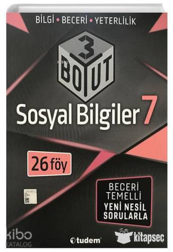 Tudem 7.Sınıf Sosyal Bilgiler 3 Boyut - Kitapiks.com