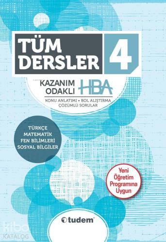 Tudem Yayınları 4. Sınıf Tüm Dersler Kazanım Odaklı HBA Konu Anlatımı 