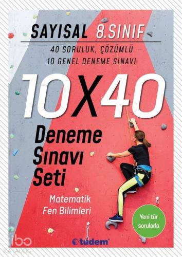 Tudem Yayınları 8. Sınıf LGS Sayısal 10x40 Deneme Sınavı Seti Tudem