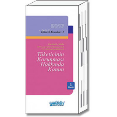 Tüketicinin Korunması Hakkında Kanun (6502 Sayılı) - Kitapiks.com