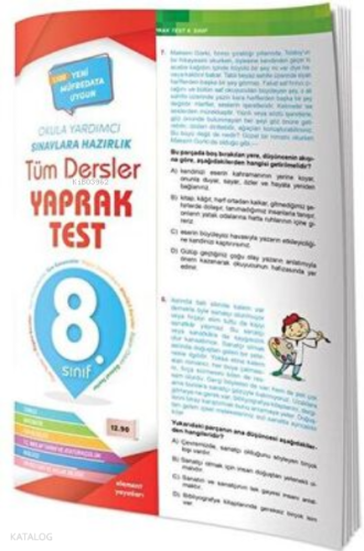 Tüm Dersler Yaprak Test 8.Sınıf