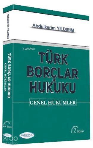 Türk Borçlar Hukuku Genel Hükümler