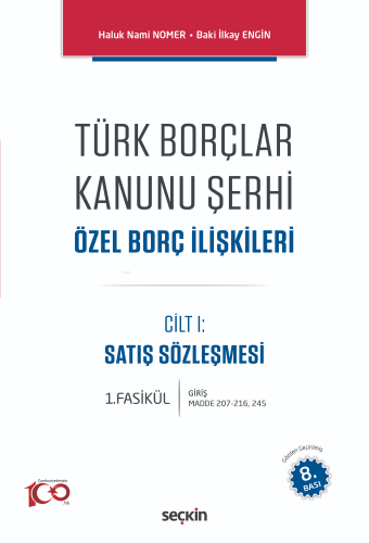 Türk Borçlar Kanunu Şerhi Özel Borç İlişkileri - Kitapiks.com