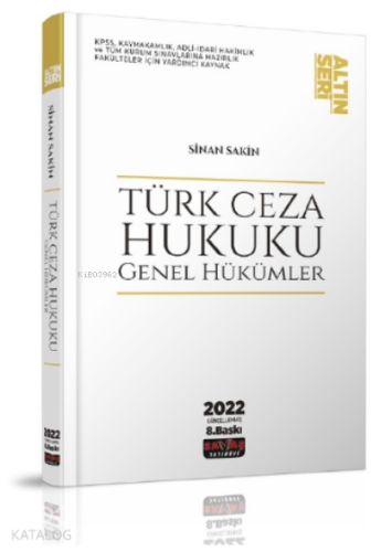 Türk Ceza Hukuku Genel Hükümler