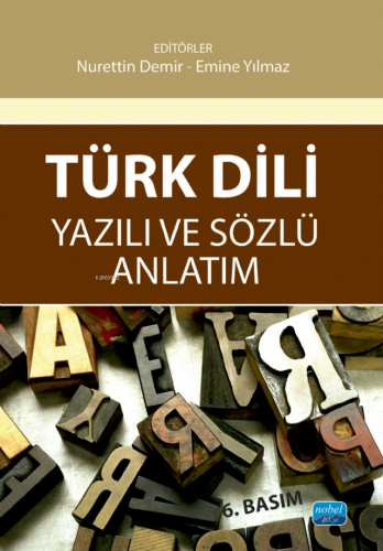 Türk Dili Yazılı ve Anlatım Sözlü Anlatım - Kitapiks.com