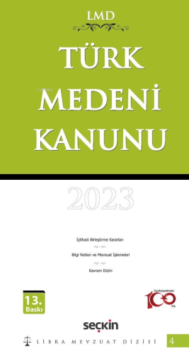 Türk Medeni Kanunu - LMD–4 Libra Mevzuat Dizisi