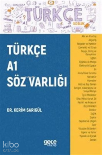 Türkçe A1 Söz Varlığı