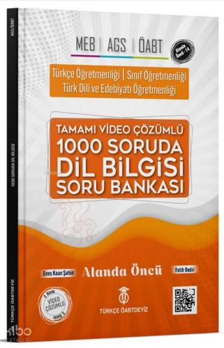 Türkçe ÖABTDEYİZ KPSS ÖABT TYT MSÜ Dil Bilgisi 1000 Soruda Soru Bankası