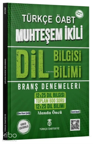 Türkçe ÖABT'deyiz Türkçe Dil Bilgisi-Dil Bilimi Muhteşem İkili Branş Denemeleri