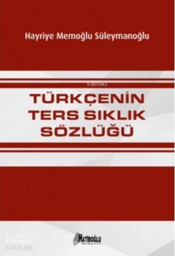 Türkçenin Ters Sıklık Sözlüğü